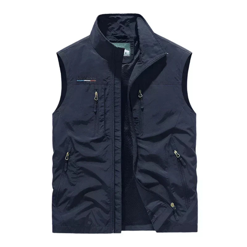 Gilet Outdoor Leggero da Uomo con Zip