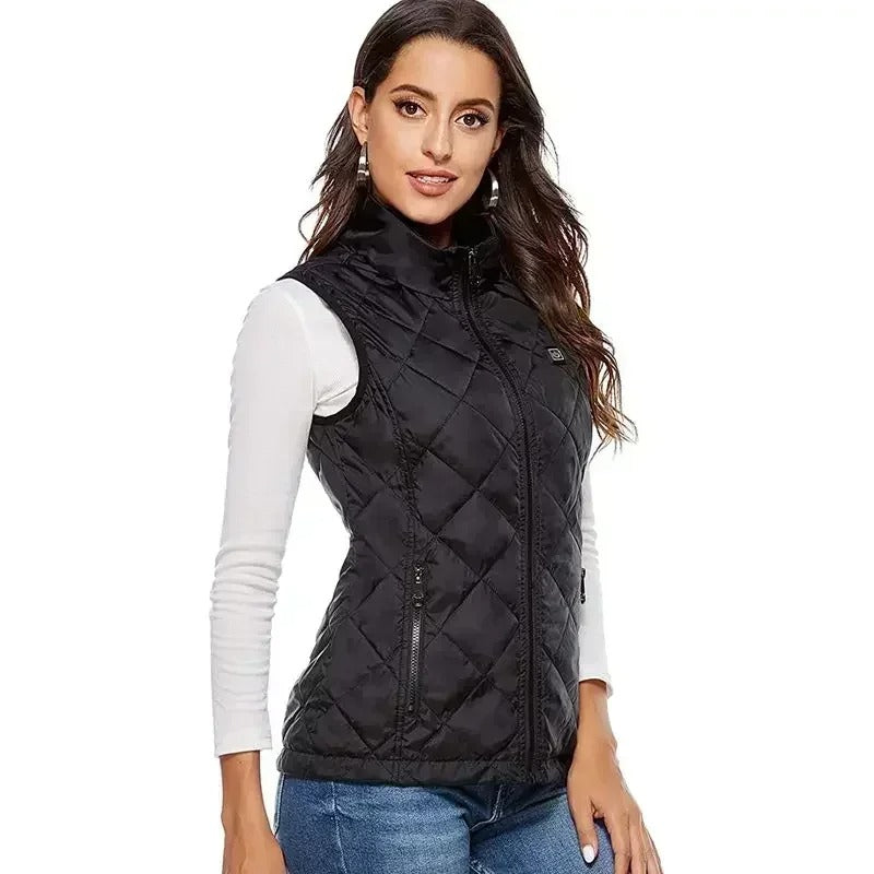Gilet riscaldato da donna a 9 zone