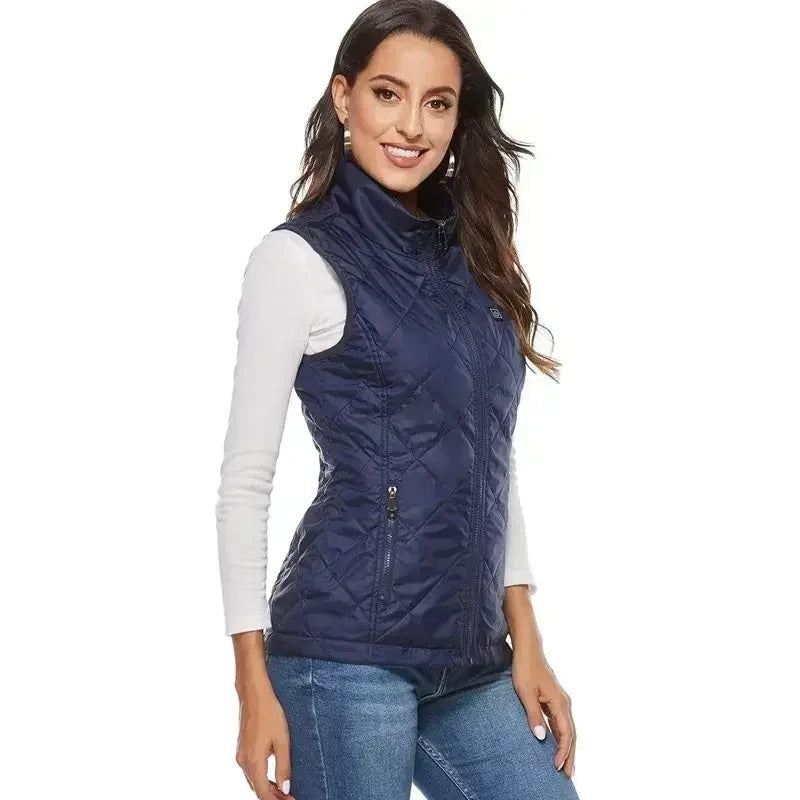 Gilet riscaldato da donna a 9 zone