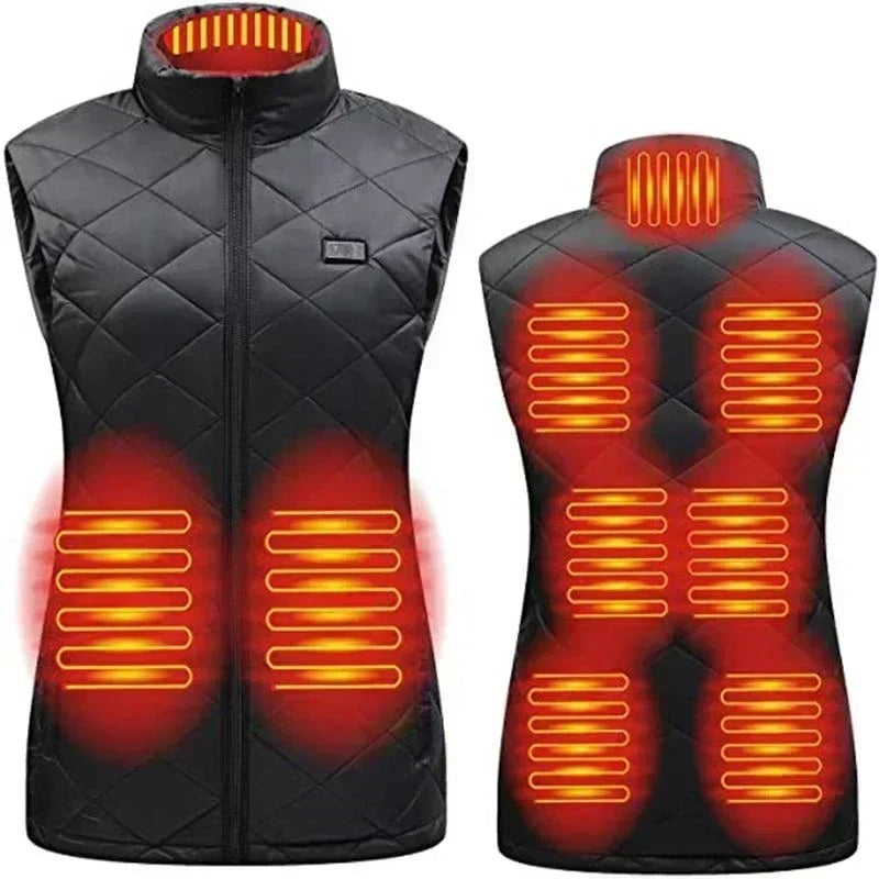 Gilet riscaldato da donna a 9 zone