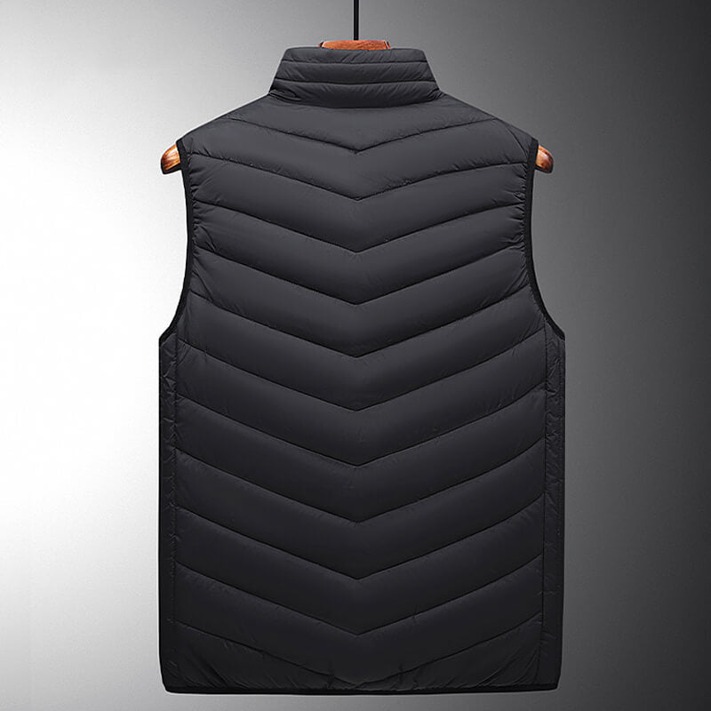 Gilet riscaldato in grafene | Zone riscaldanti ricaricabili tramite USB | Nero