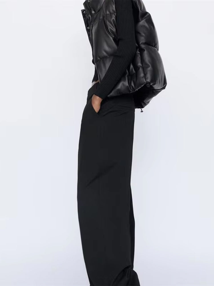 Gilet Smanicato da Donna in Pelle