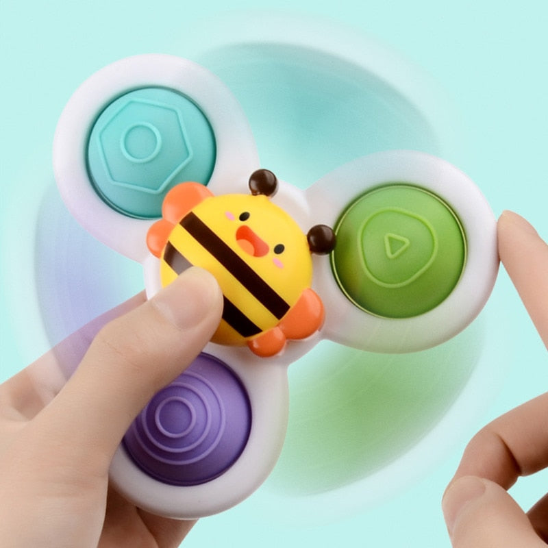 Giocattolo fidget spinner con ventosa