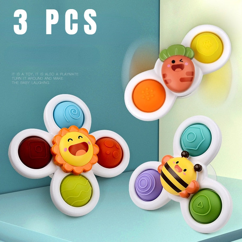 Giocattolo fidget spinner con ventosa