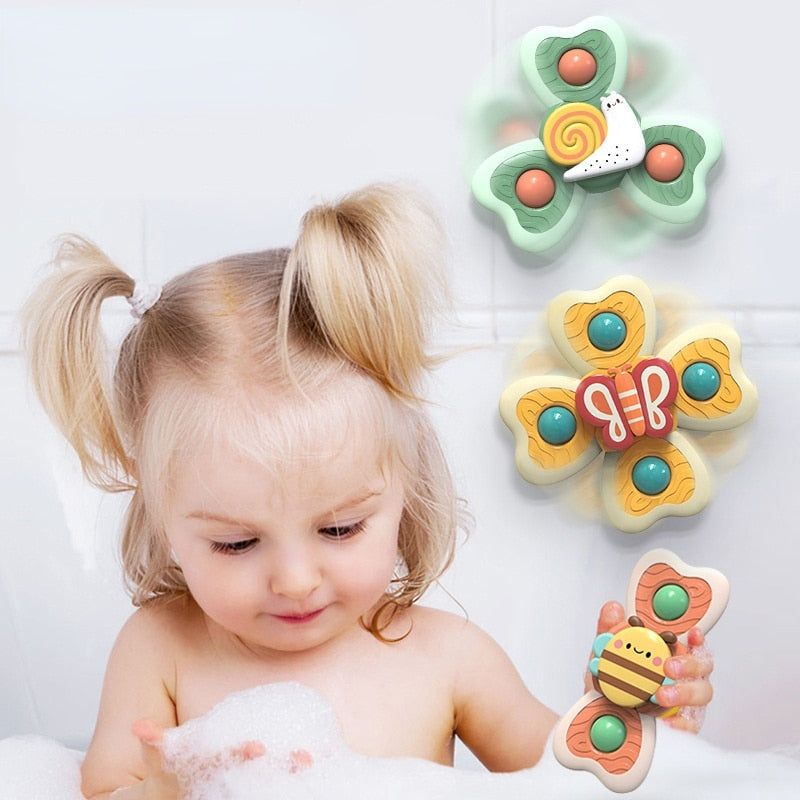Giocattolo fidget spinner con ventosa
