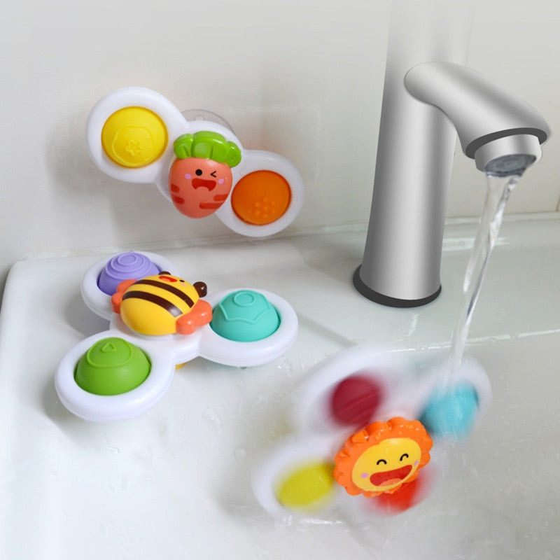 Giocattolo fidget spinner con ventosa