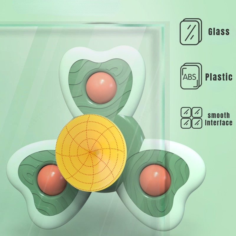 Giocattolo fidget spinner con ventosa