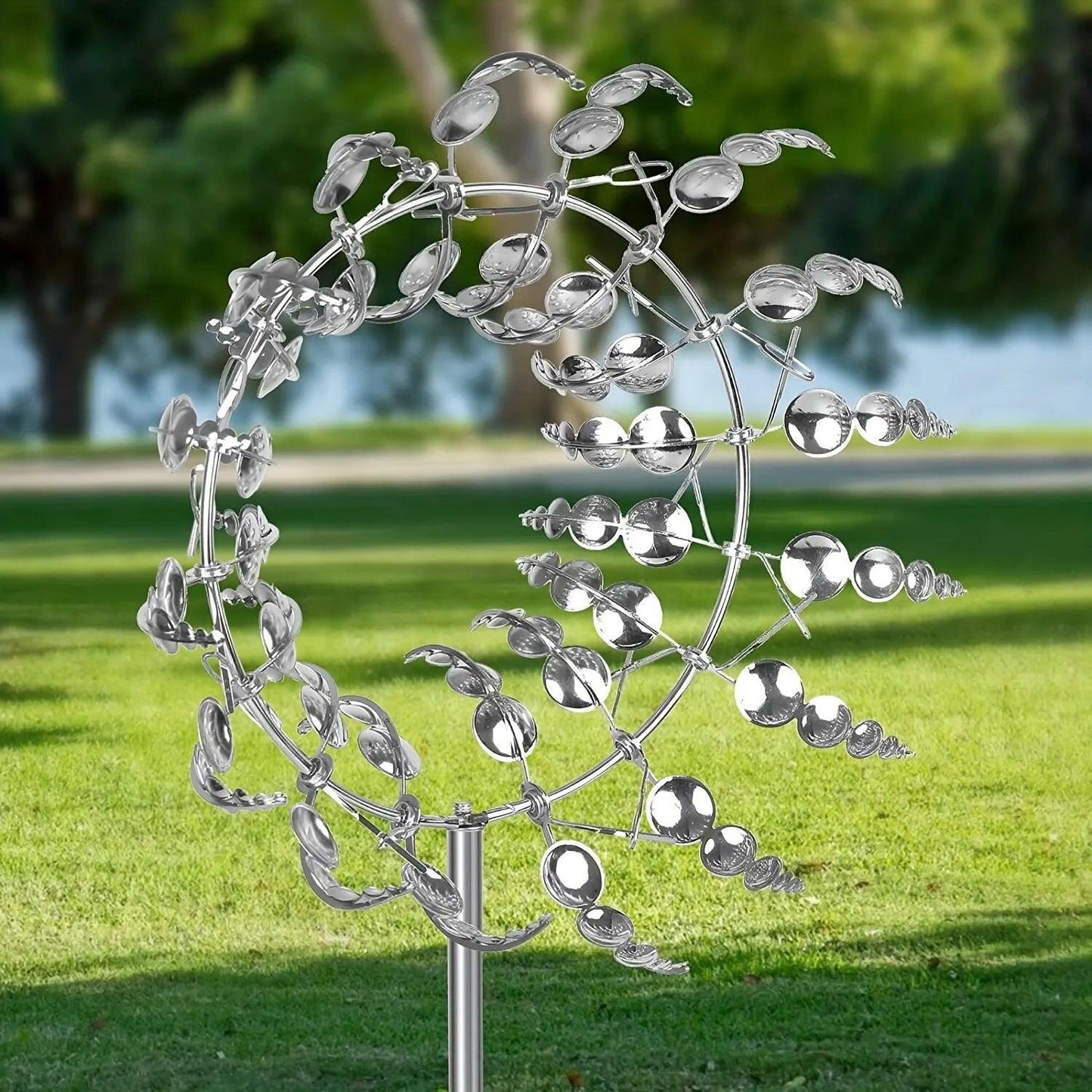 Girandola cinetica in metallo per decorazione da giardino – resistente ed ecologica