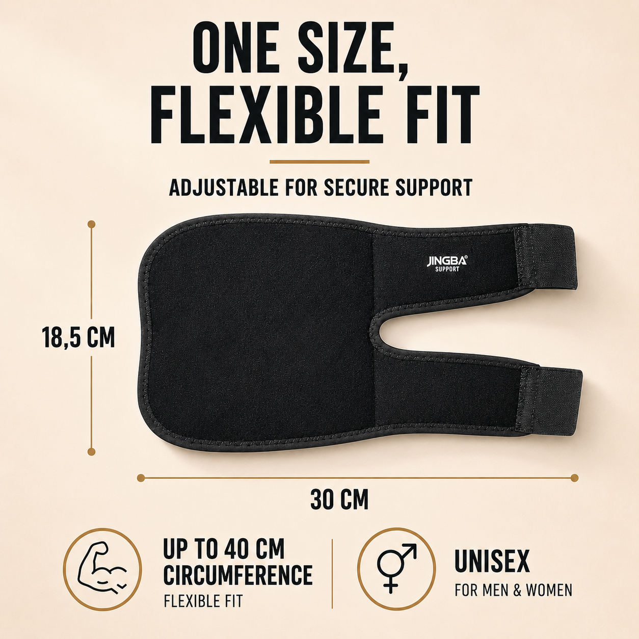 Gomitiera compressiva regolabile