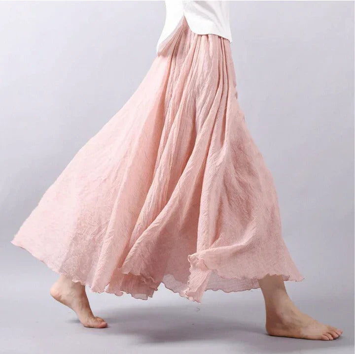Gonna Maxi Fluida da Donna | Texture Rilievo