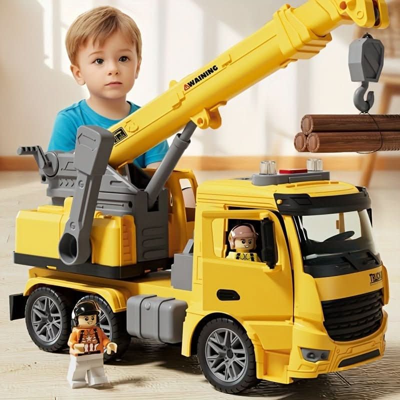 Gru Giocattolo con Luci e Suoni per un Divertimento di Costruzione Creativo