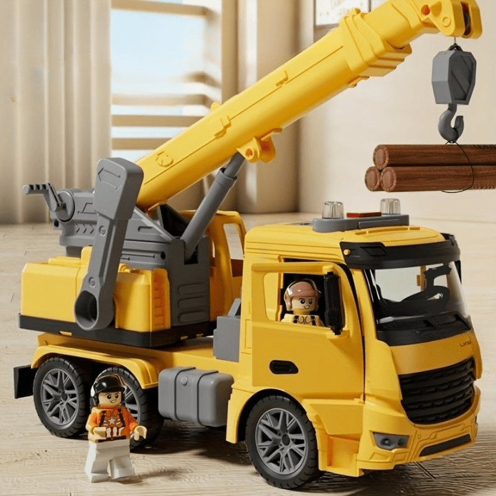 Gru Giocattolo con Luci e Suoni per un Divertimento di Costruzione Creativo