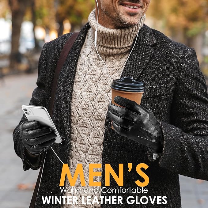 Guanti invernali da uomo per schermo touch