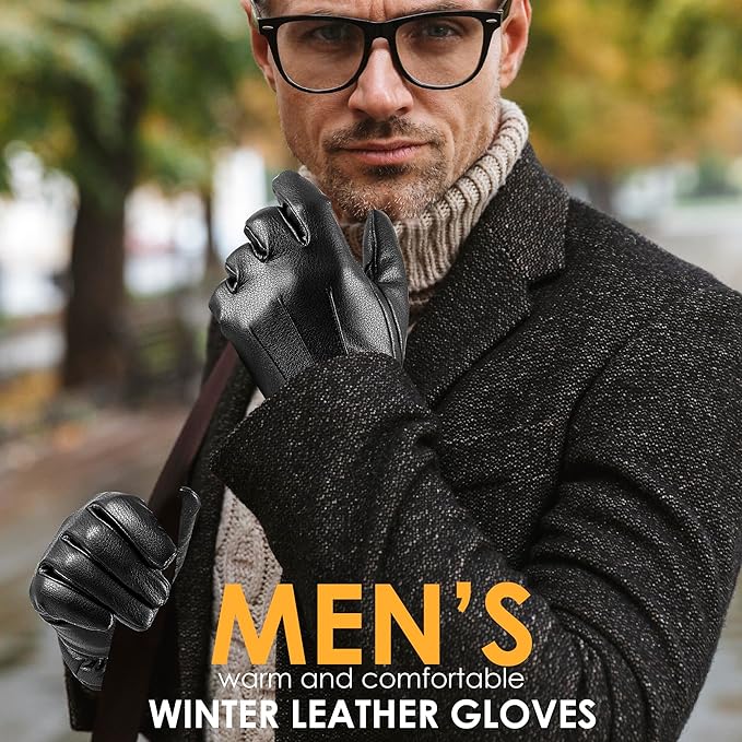 Guanti invernali da uomo per schermo touch