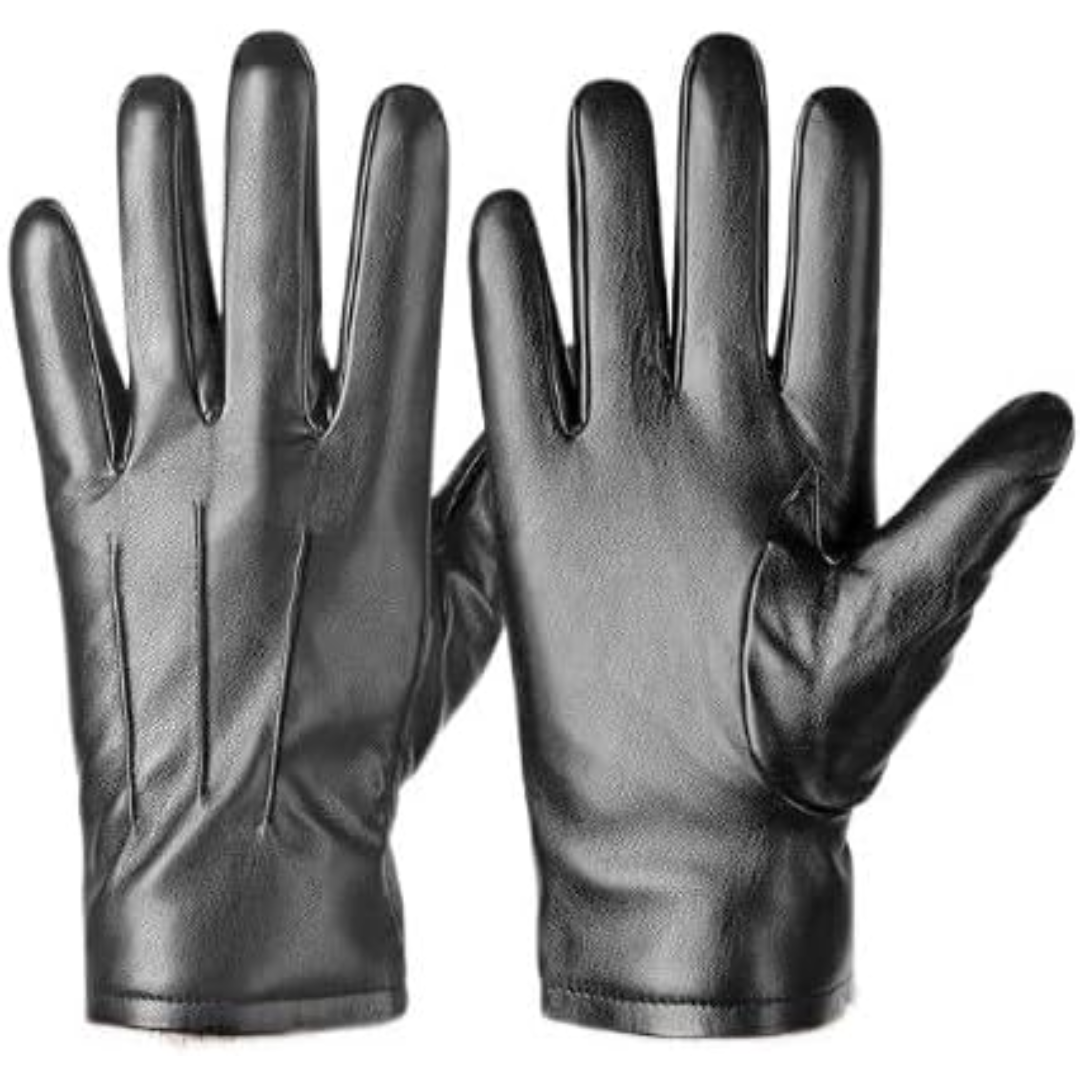 Guanti invernali in pelle per touchscreen