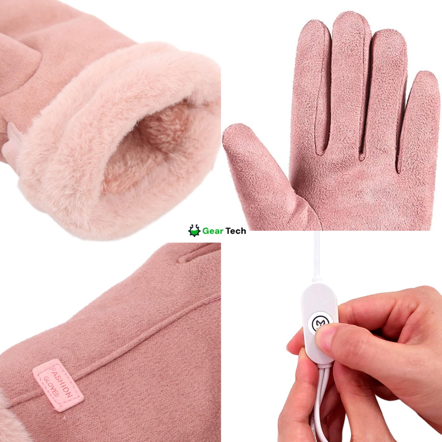 Guanti Riscaldabili da Donna – Guanti Invernali Termici e Impermeabili Touch Screen con Ricarica USB