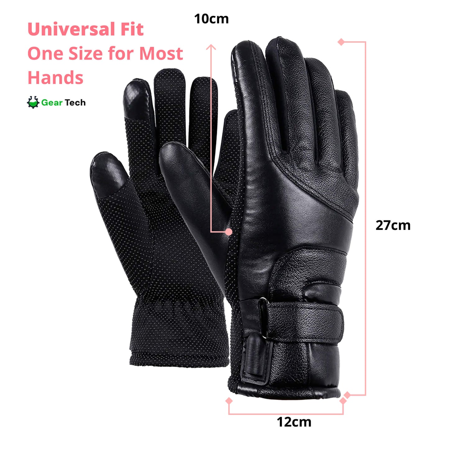 Guanti Riscaldabili da Donna – Guanti Invernali Termici e Impermeabili Touch Screen con Ricarica USB