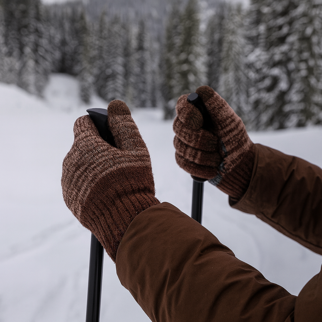 Guanti touch invernali in maglia