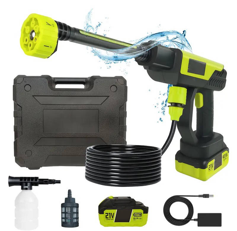 Idropulitrice a batteria per lavaggio auto, pulizia domestica e irrigazione del giardino