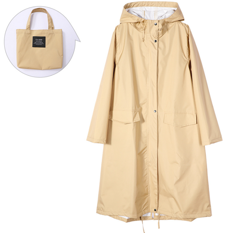 Impermeabile Lungo da Donna con Cappuccio