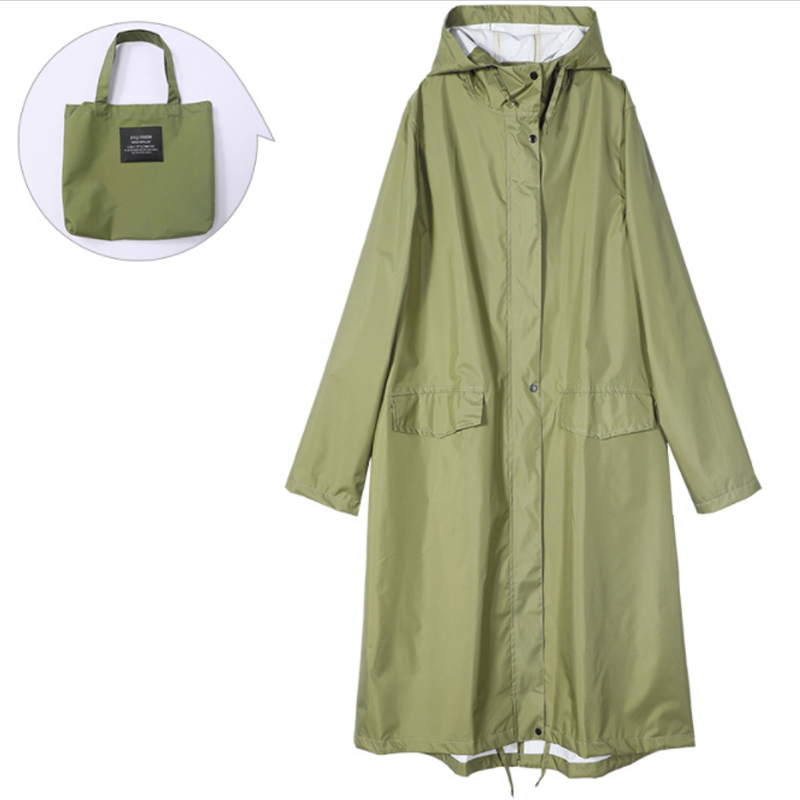 Impermeabile Lungo da Donna con Cappuccio