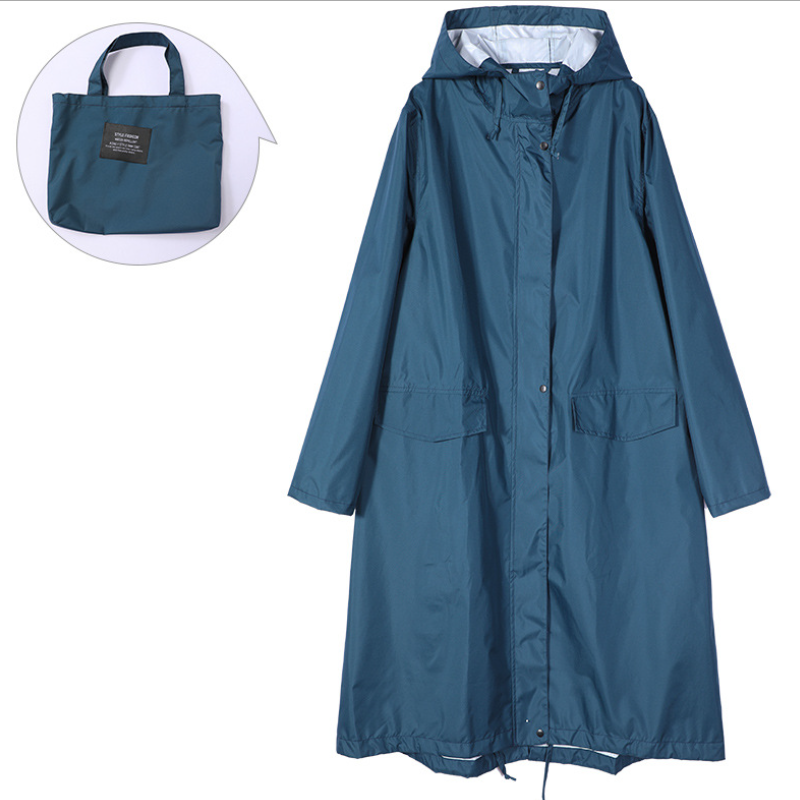 Impermeabile Lungo da Donna con Cappuccio