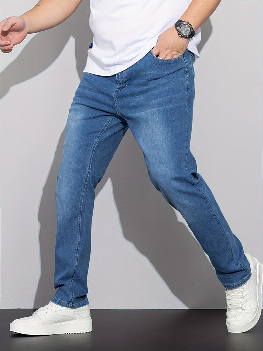 Jeans da Uomo Slim Fit Super Stretch per l'Uso Quotidiano