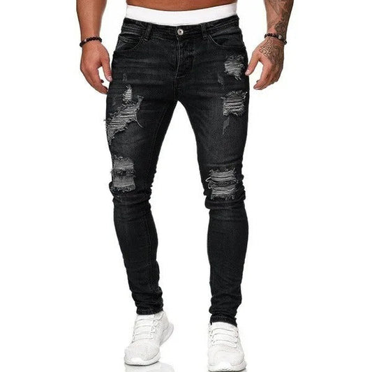 Jeans Skinny Effetto Floccato
