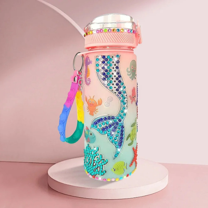 Kit Borraccia Fai da Te Fluorescente per Bambini