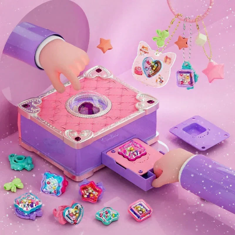 Kit Creativo Fai da Te per Bambini con Adesivi 3D e Gioielli