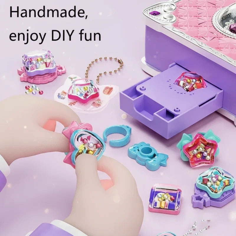 Kit Creativo Fai da Te per Bambini con Adesivi 3D e Gioielli