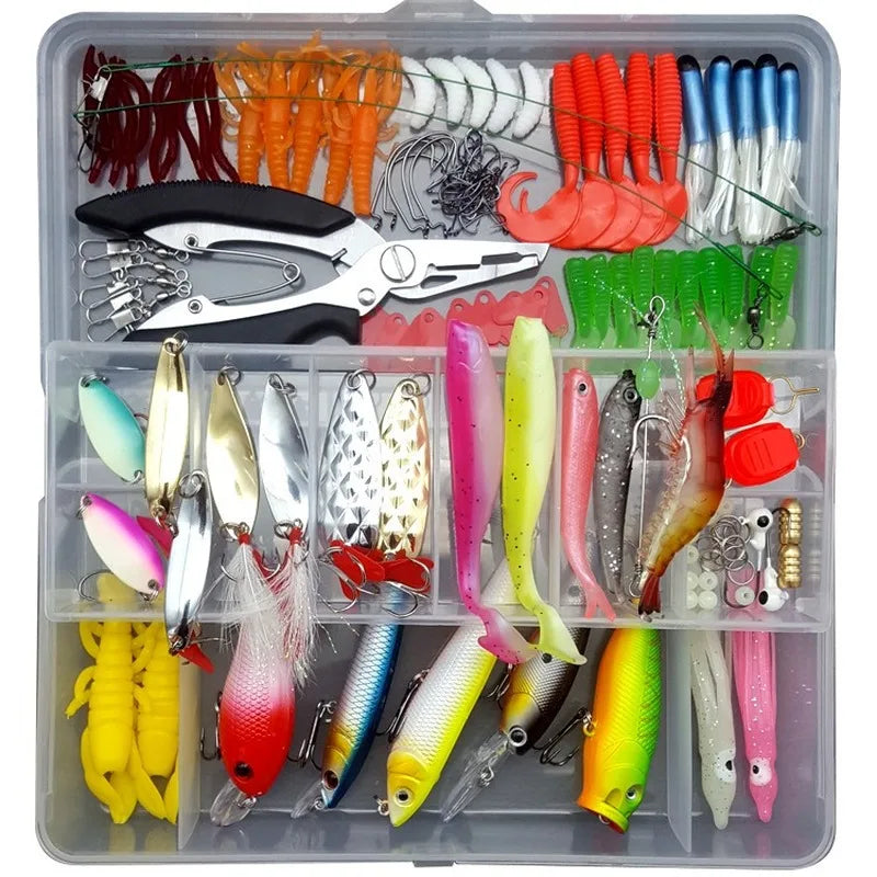 Kit di esche da pesca tutto in uno per acqua dolce e salata