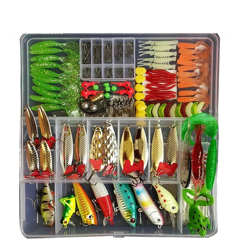 Kit di esche da pesca tutto in uno per acqua dolce e salata