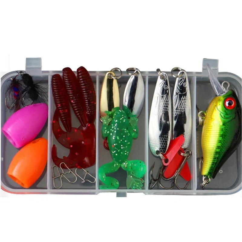 Kit di esche da pesca tutto in uno per acqua dolce e salata