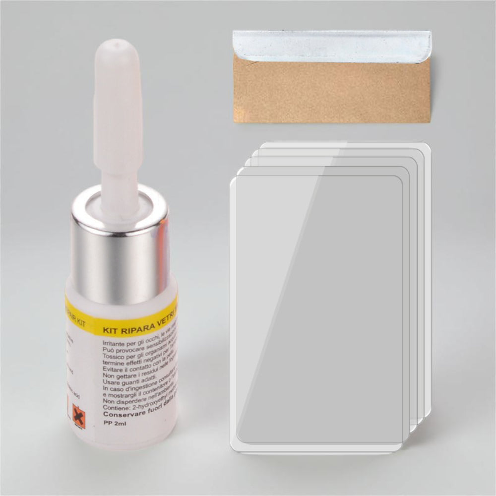 Kit di riparazione per schermi di smartphone con vetro liquido per riparare le crepe