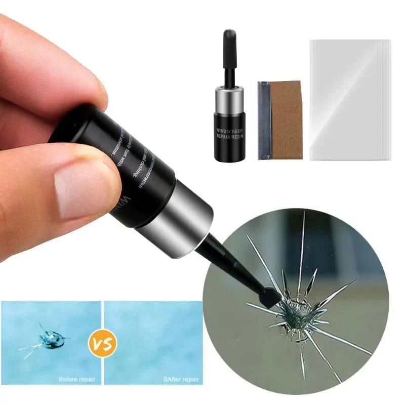 Kit di riparazione per vetro crepato