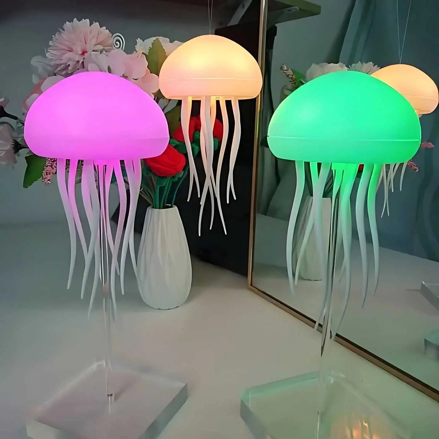 Lampada a forma di medusa
