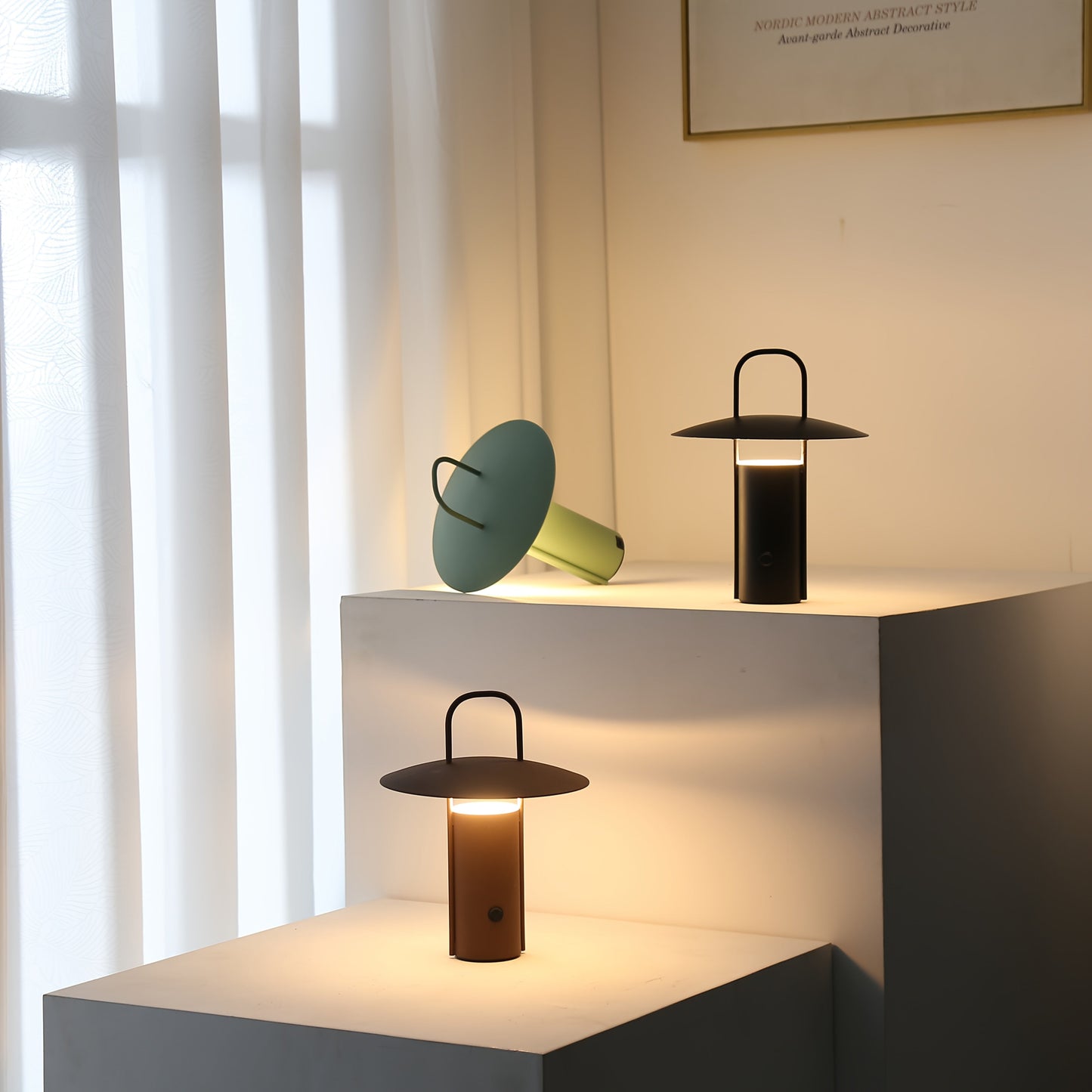 Lampada a LED touch senza fili | Lampada da tavolo in metallo ricaricabile tramite USB