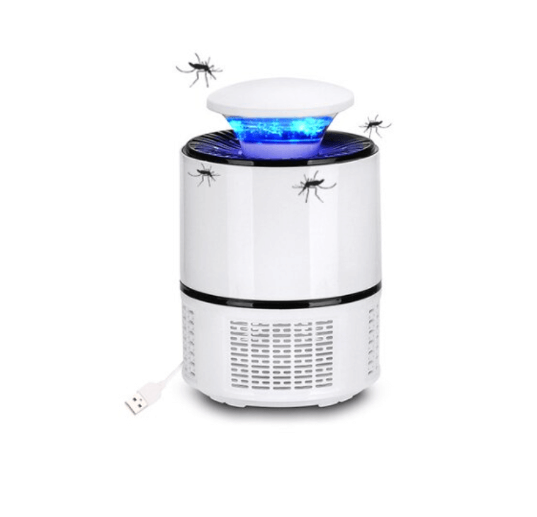 Lampada antizanzare a LED Ultra – Trappola silenziosa per insetti con luce UV e ricarica USB per interni