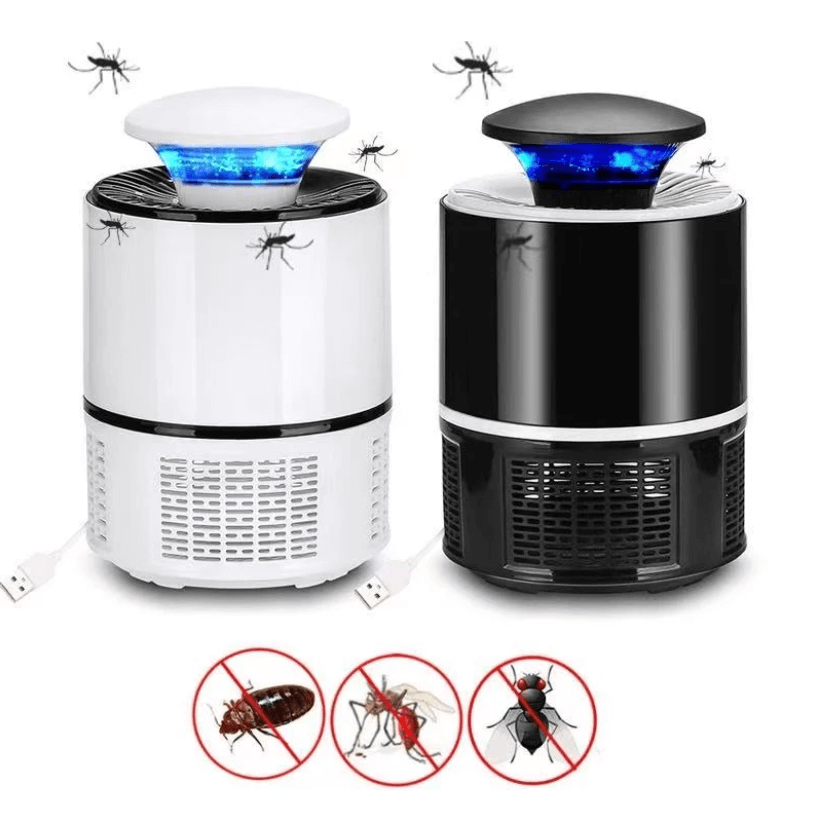 Lampada antizanzare a LED Ultra – Trappola silenziosa per insetti con luce UV e ricarica USB per interni