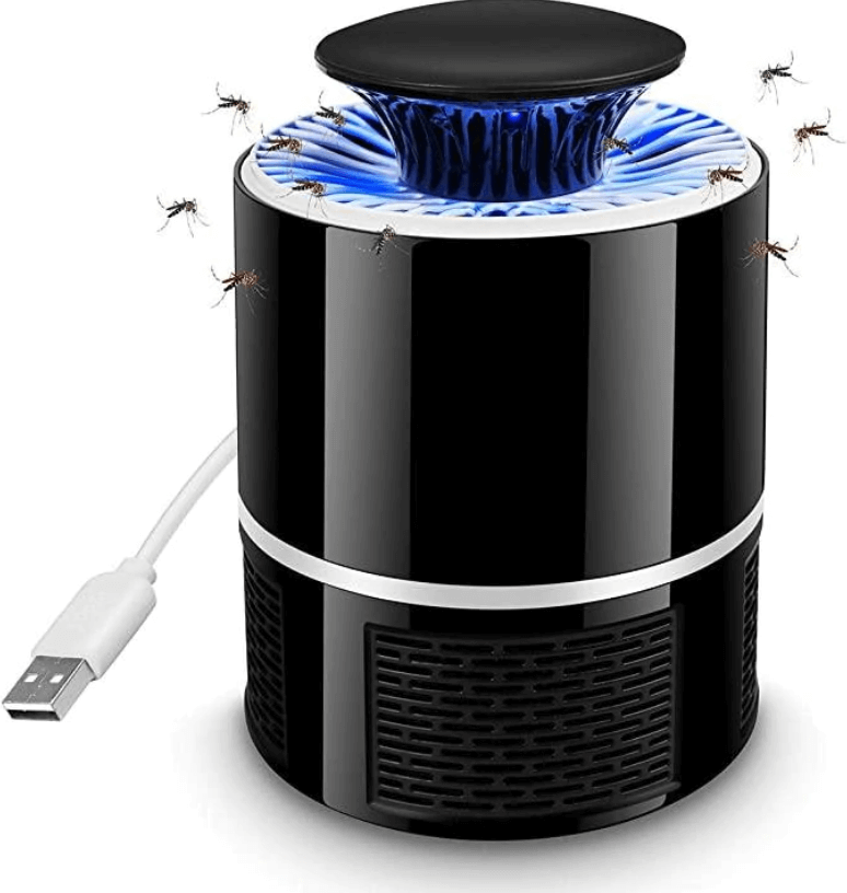 Lampada antizanzare a LED Ultra – Trappola silenziosa per insetti con luce UV e ricarica USB per interni