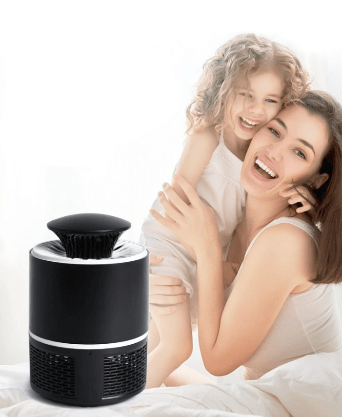 Lampada antizanzare a LED Ultra – Trappola silenziosa per insetti con luce UV e ricarica USB per interni