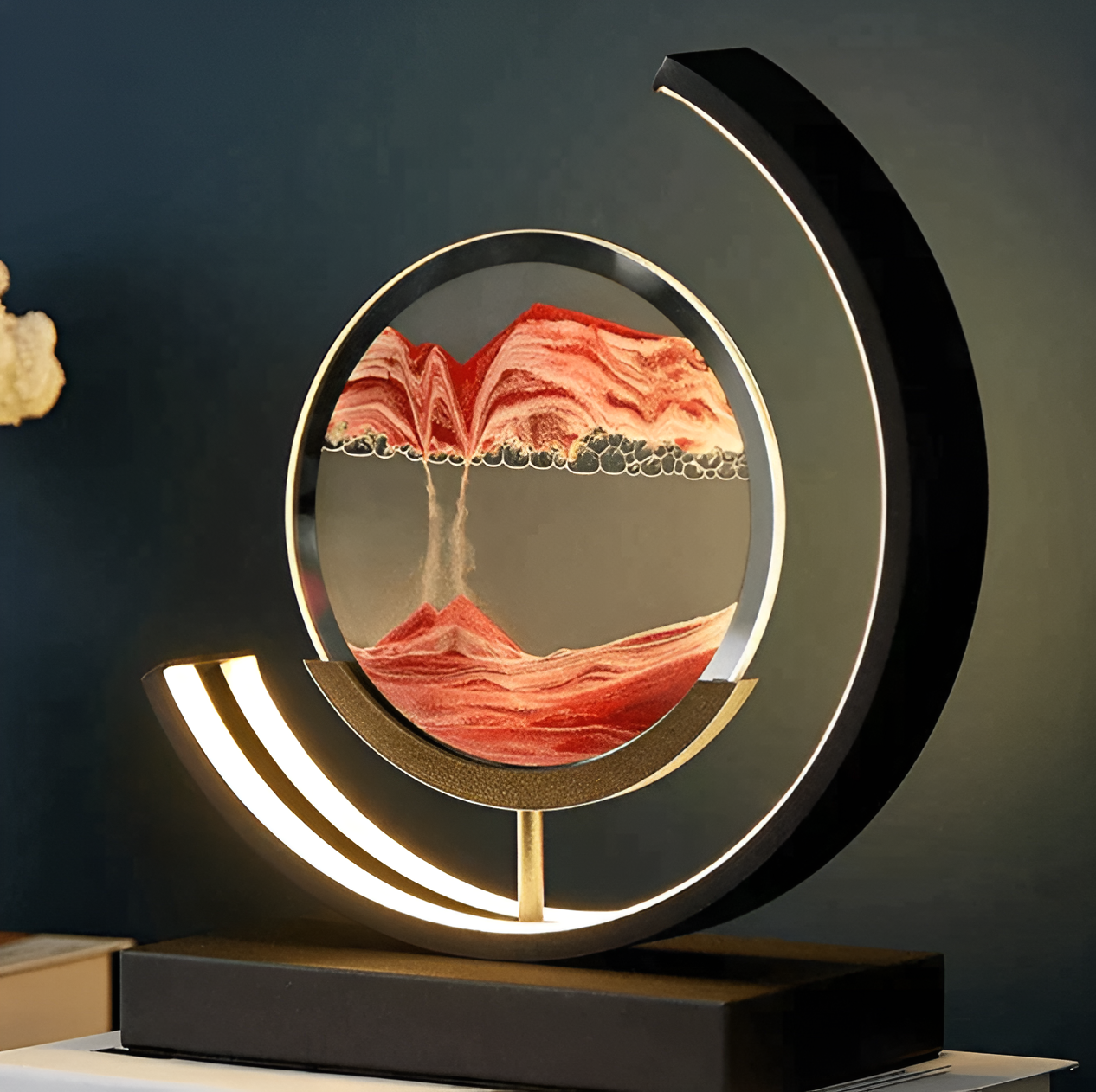 Lampada con Sabbia In movimento con Telecomando e Luminosità Regolabile