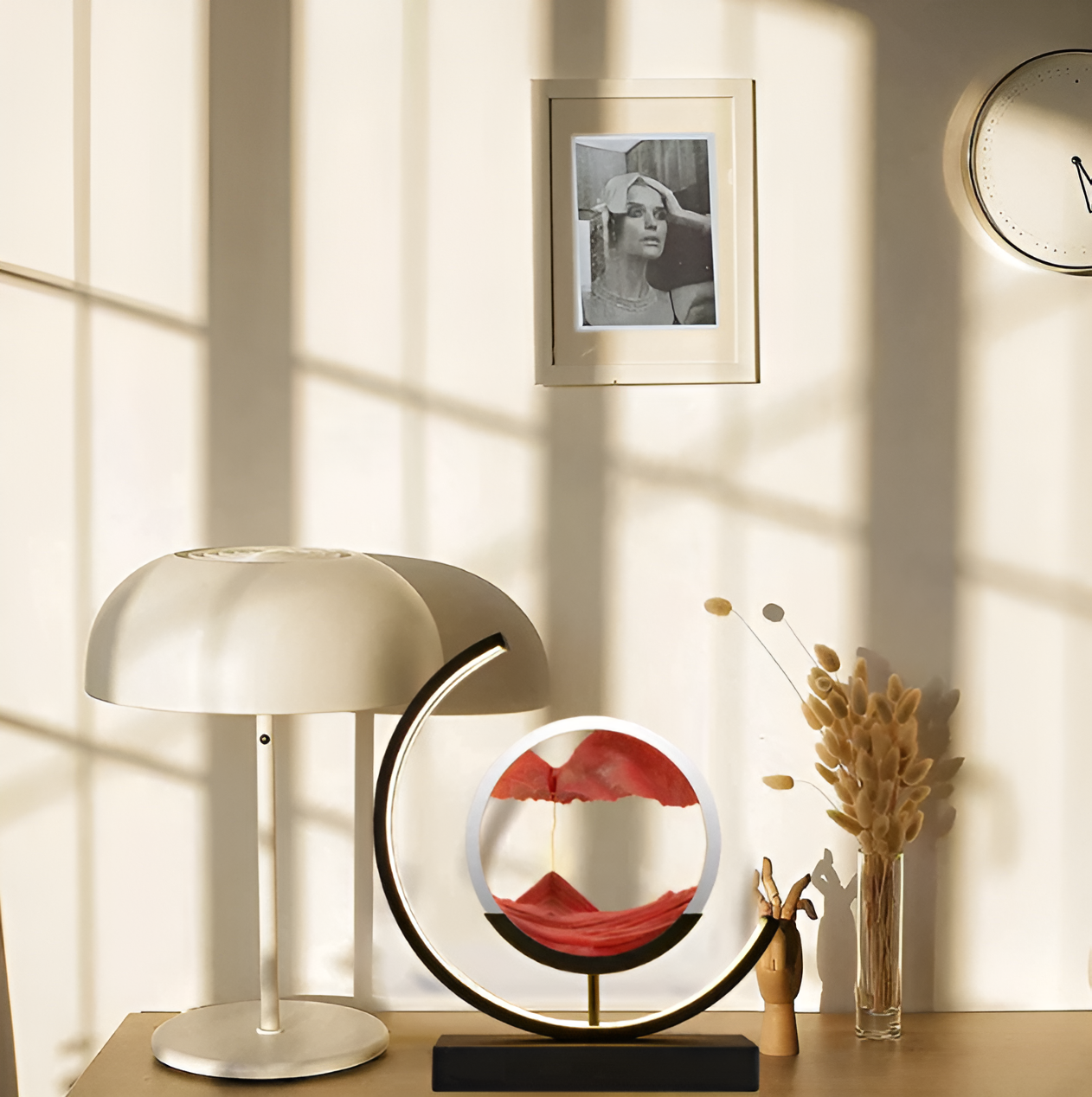 Lampada con Sabbia In movimento con Telecomando e Luminosità Regolabile