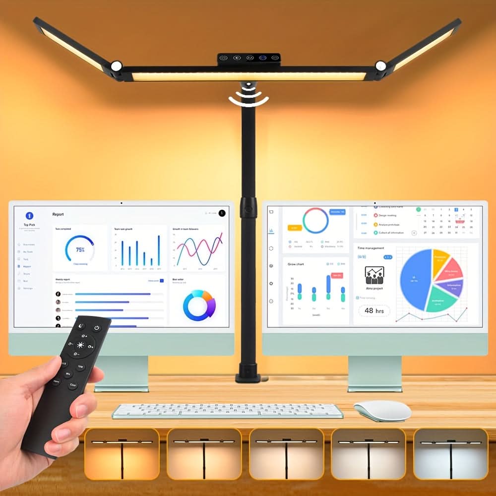 Lampada da lavoro a LED da 18W con braccio flessibile regolabile per l'illuminazione di un'ampia superficie