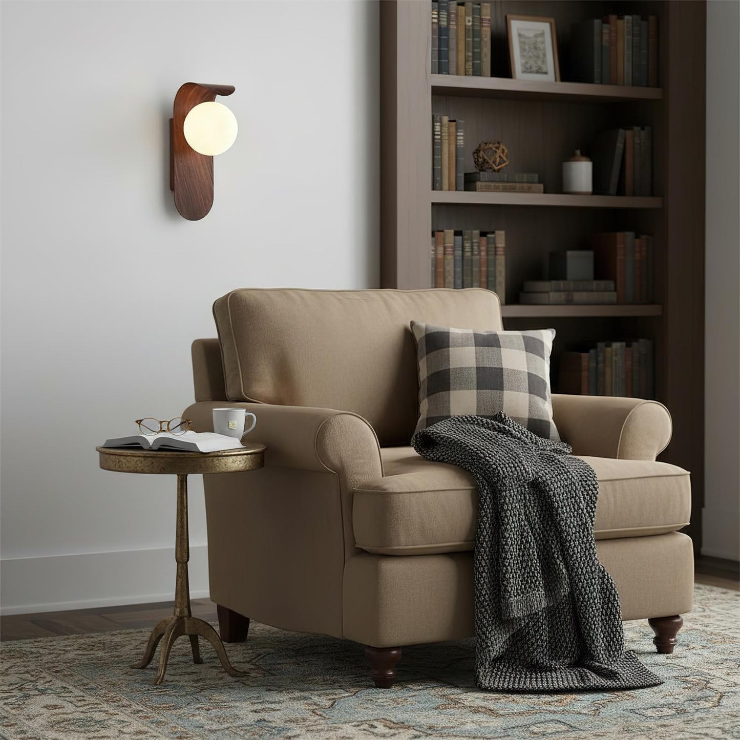 Lampada da Parete a Sfera Opaca, Applique Resistente all'Umidità per Bagno o Esterni