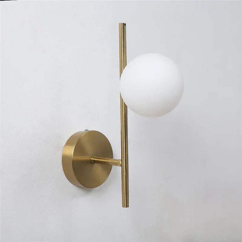 Lampada da Parete - Design Moderno a Doppia Sfera Color Oro