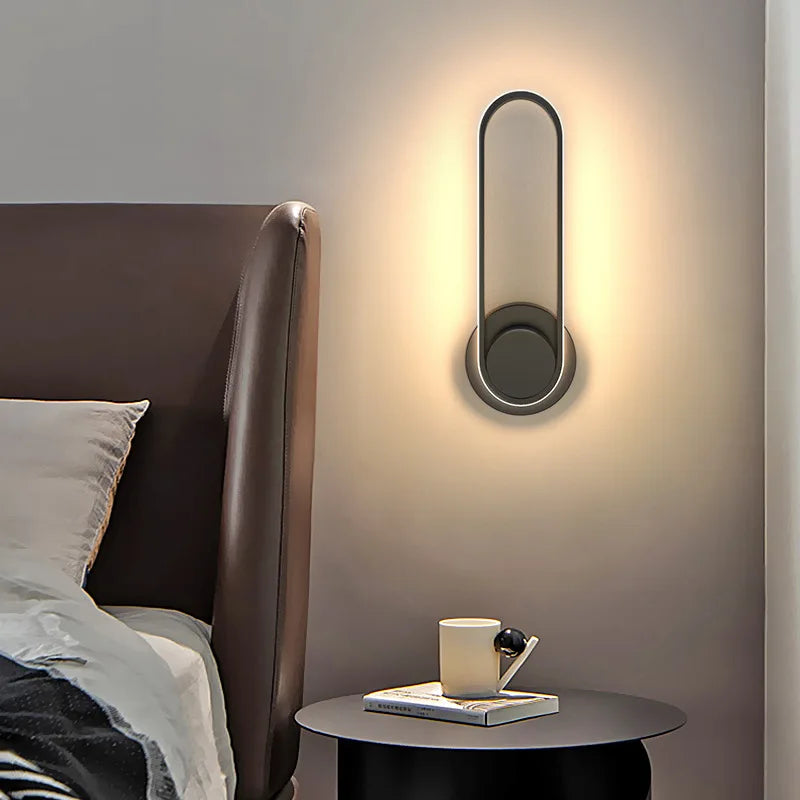 Lampada da Parete Moderna a LED | Applique Girevole a 330° in Alluminio
