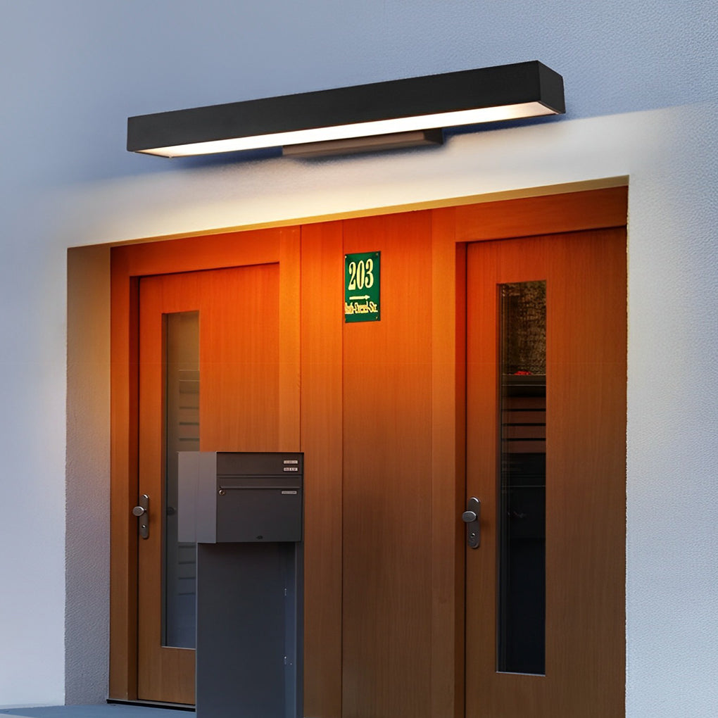 Lampada da Parete Moderna a LED con Sensore di Movimento e Corpo Nero