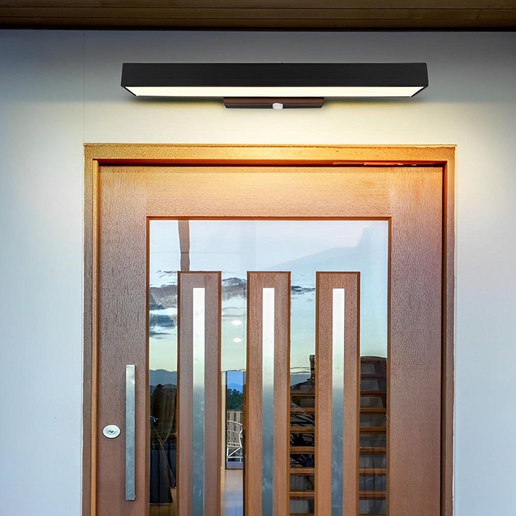 Lampada da Parete Moderna a LED con Sensore di Movimento e Corpo Nero